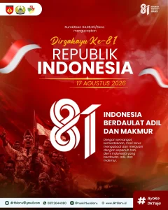 Semangat HUT RI ke-81: Rumkitban 04.08.05/Blora Terus Mengabdi dan Melayani Sepenuh Hati